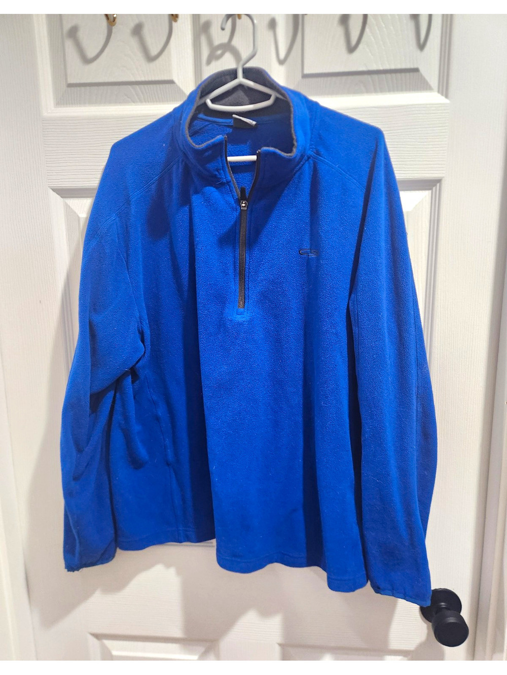 Champion Men’s Blue Fleece 1/4 Zip Pullover Sweatshirt Mock Neck L